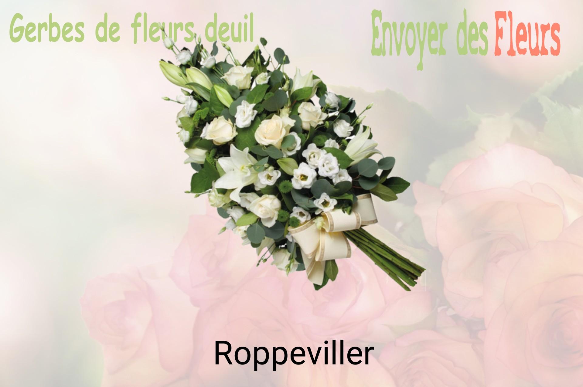 Gerbe de fleurs de deuil livrée à Roppeviller